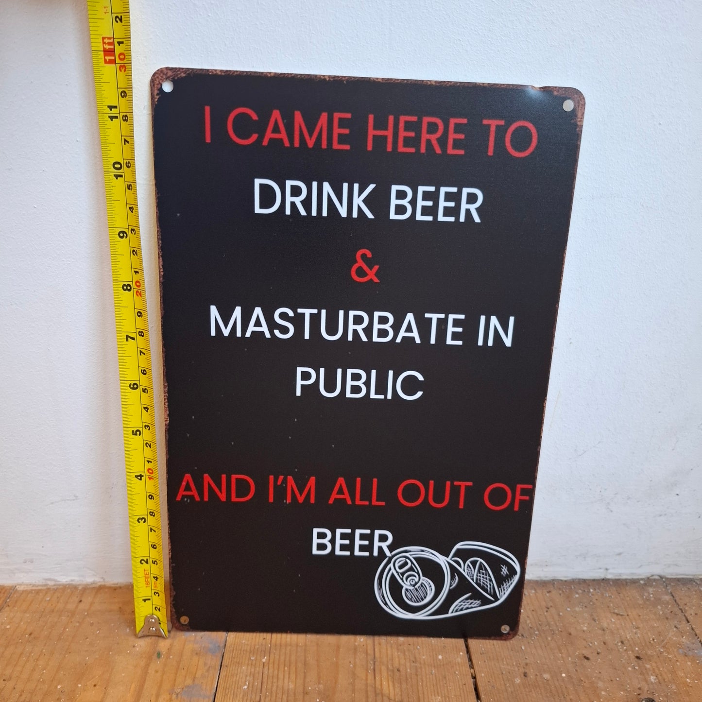 I Came here to Drink Beer Wall Sign