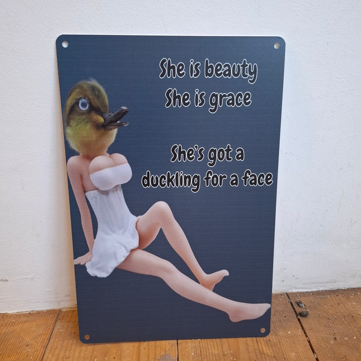 She's Got A Duckling For A Face Wall Sign