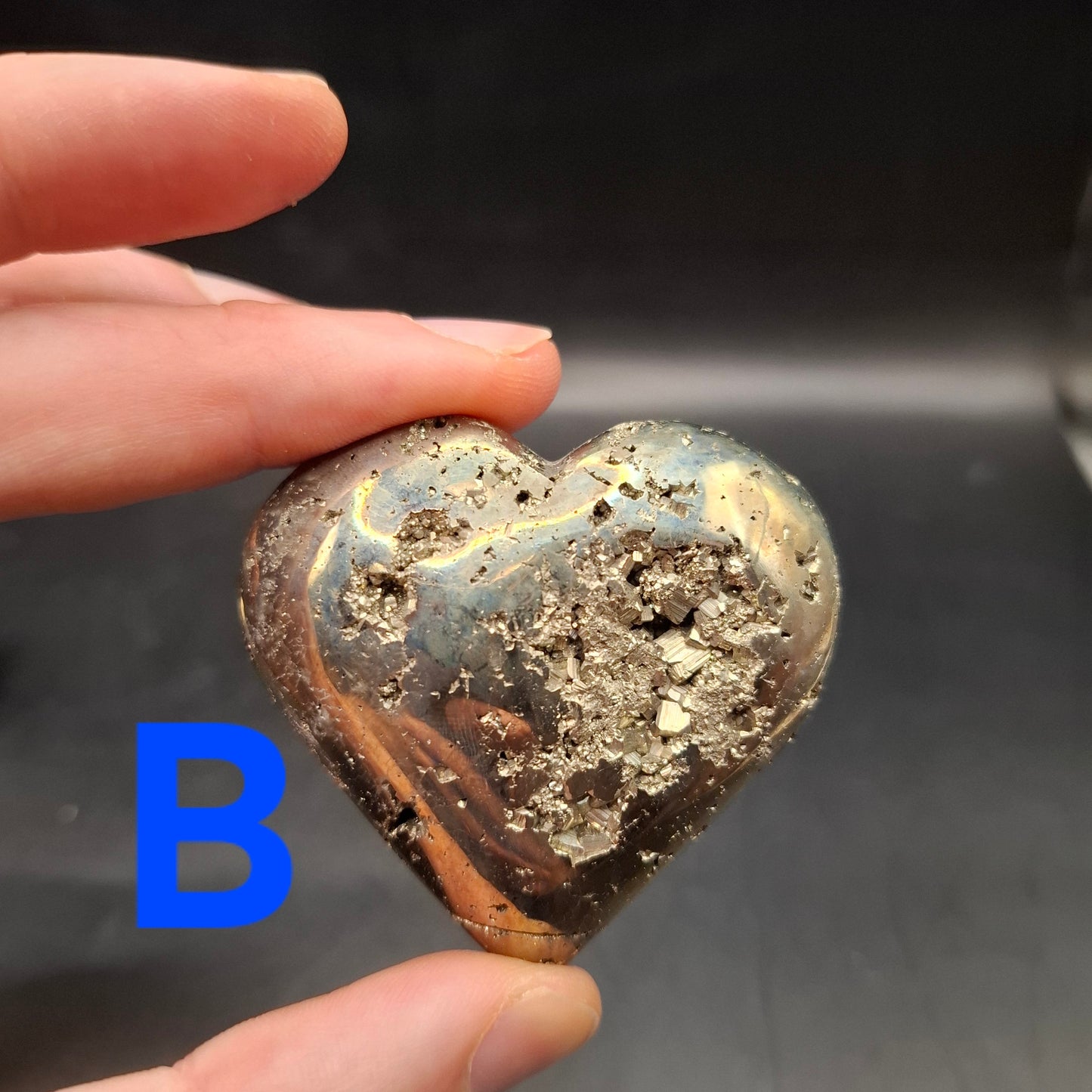 Pyrite Love Heart