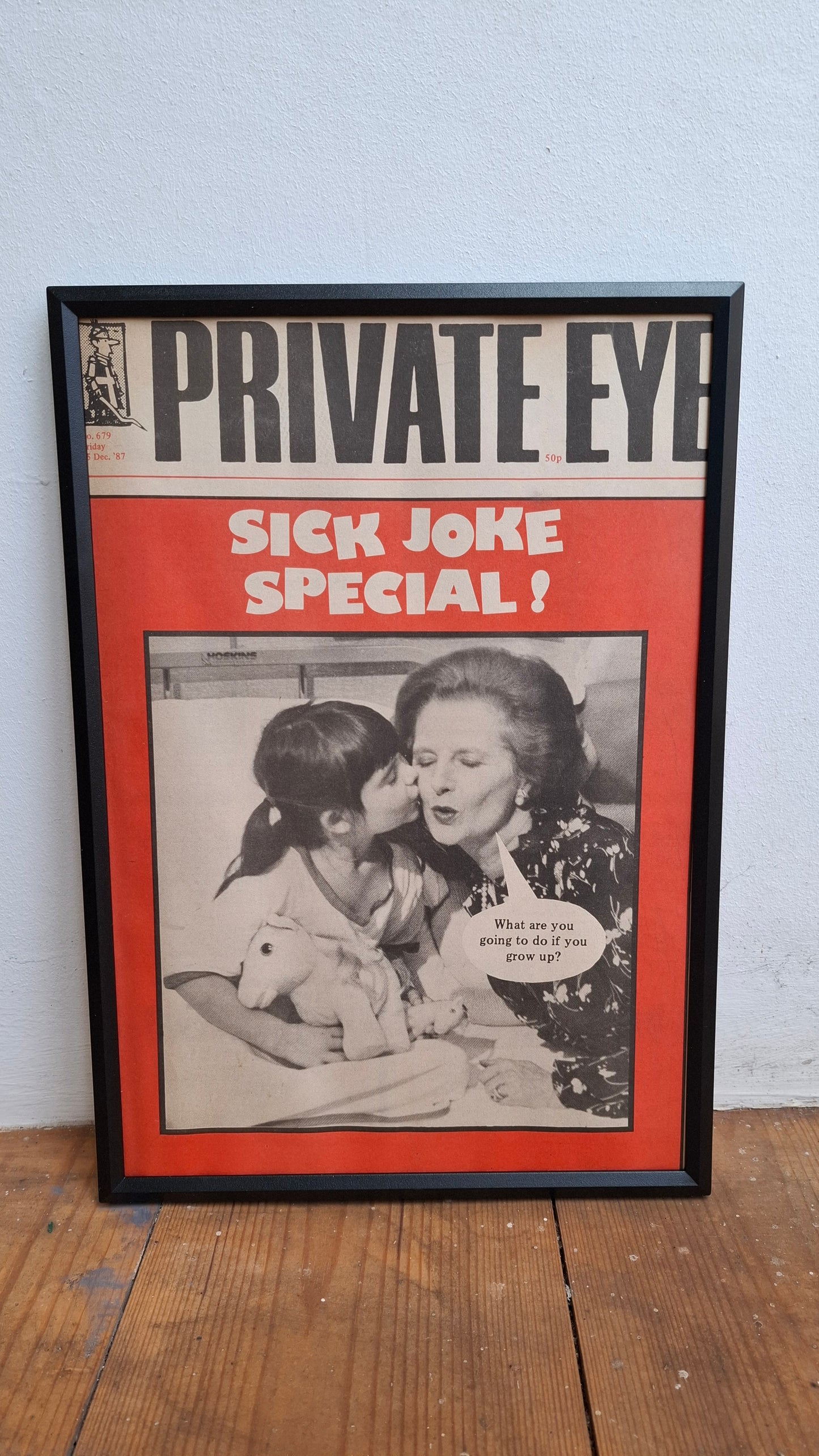 Framed Private Eye Pages