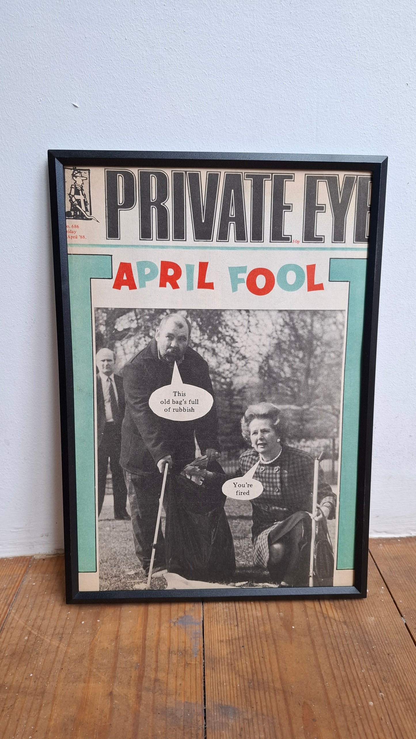 Framed Private Eye Pages