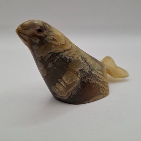 Horn Carving of a Seal (UK Only)