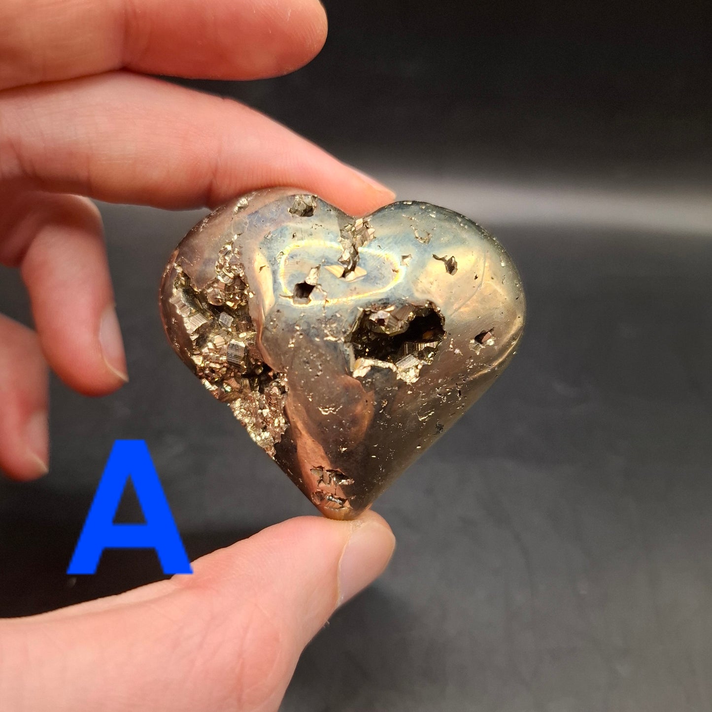 Pyrite Love Heart