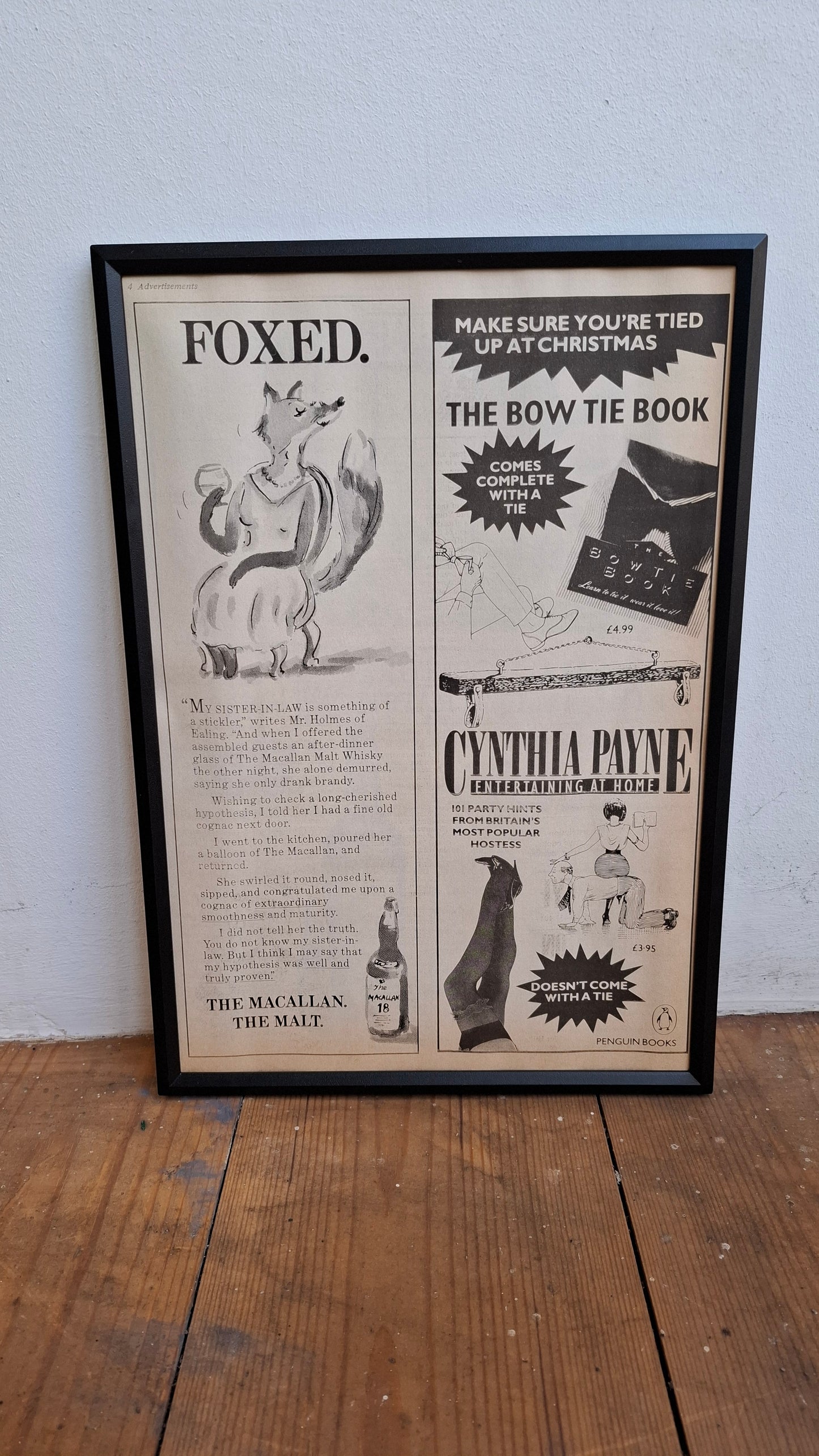 Framed Private Eye Pages