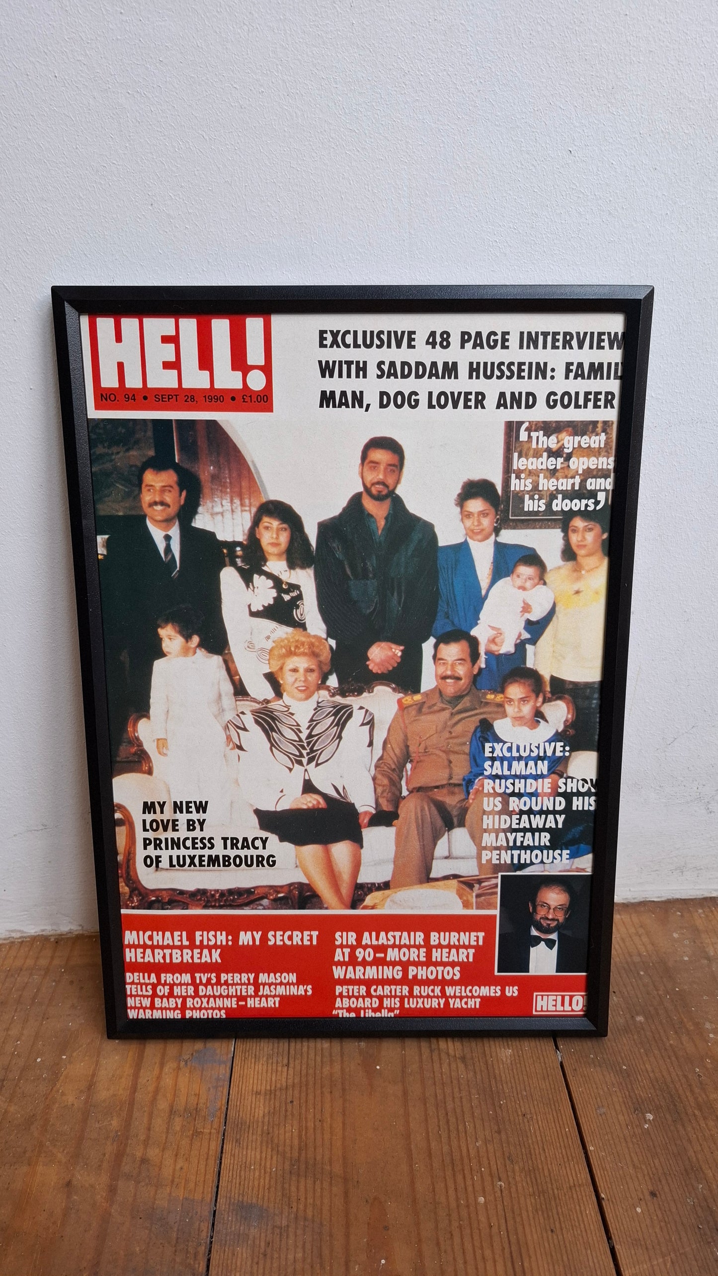 Framed Private Eye Pages
