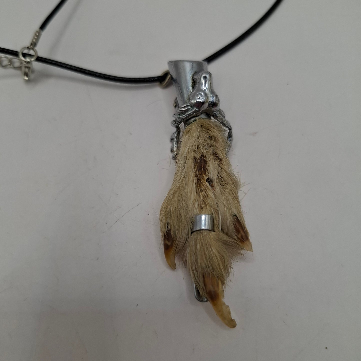 Antique feet necklace