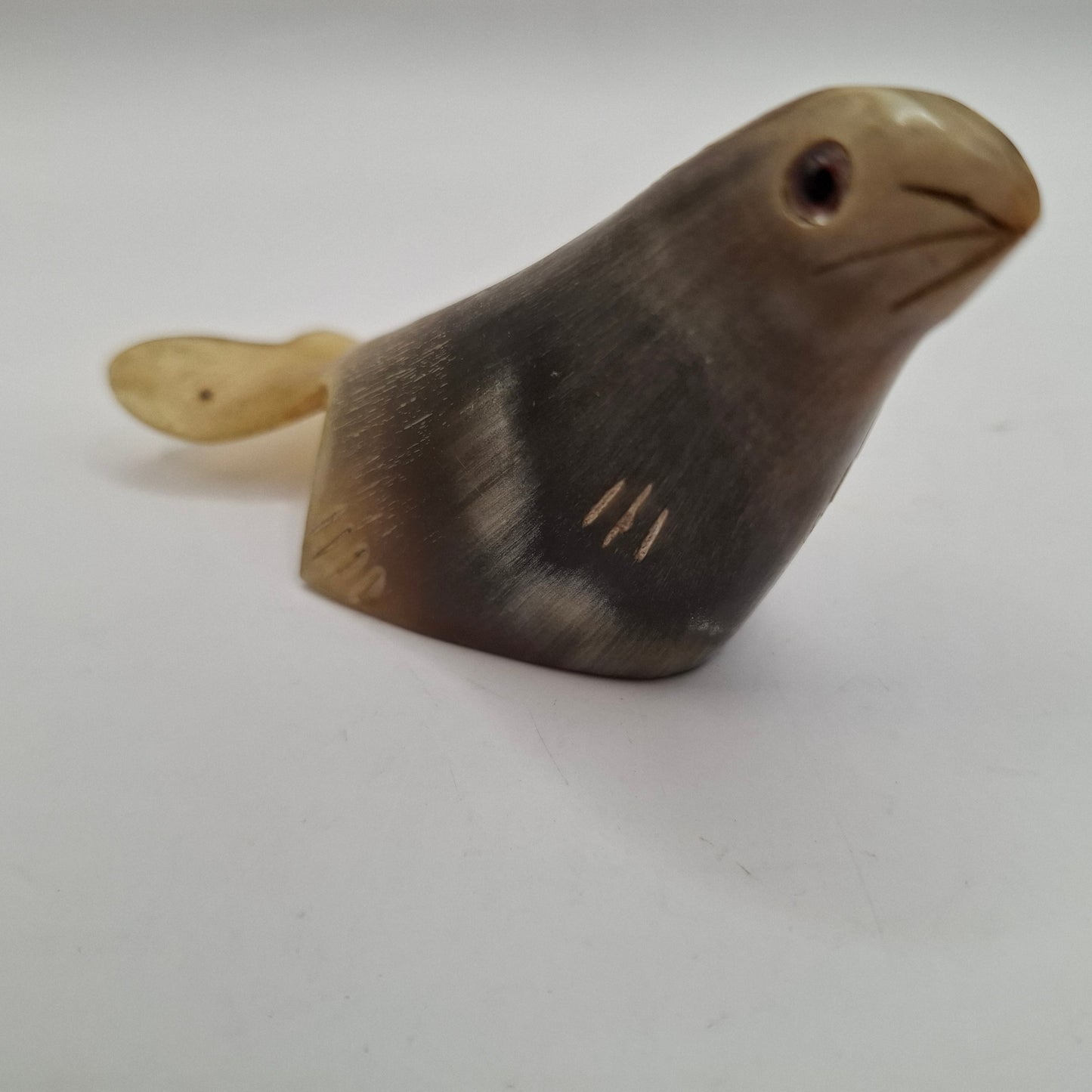 Horn Carving of a Seal (UK Only)