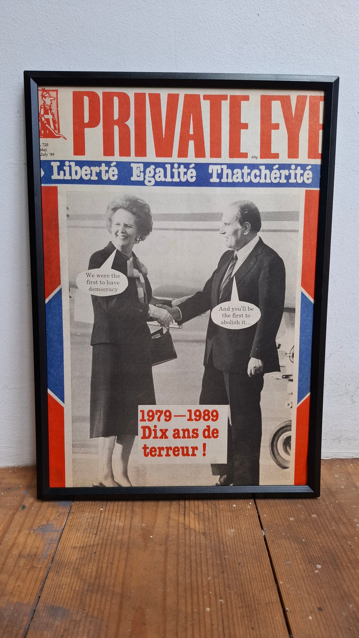 Framed Private Eye Pages