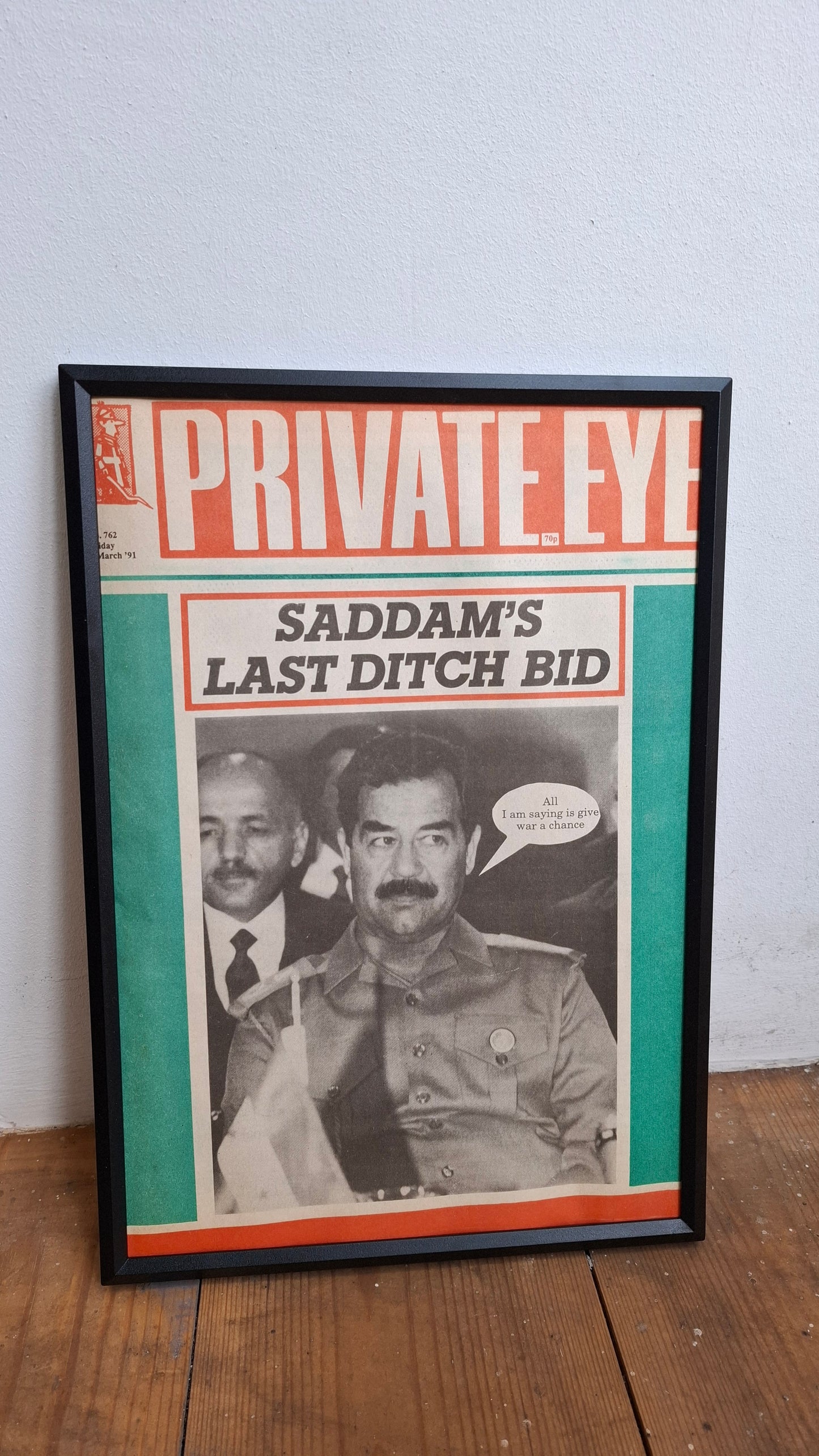 Framed Private Eye Pages