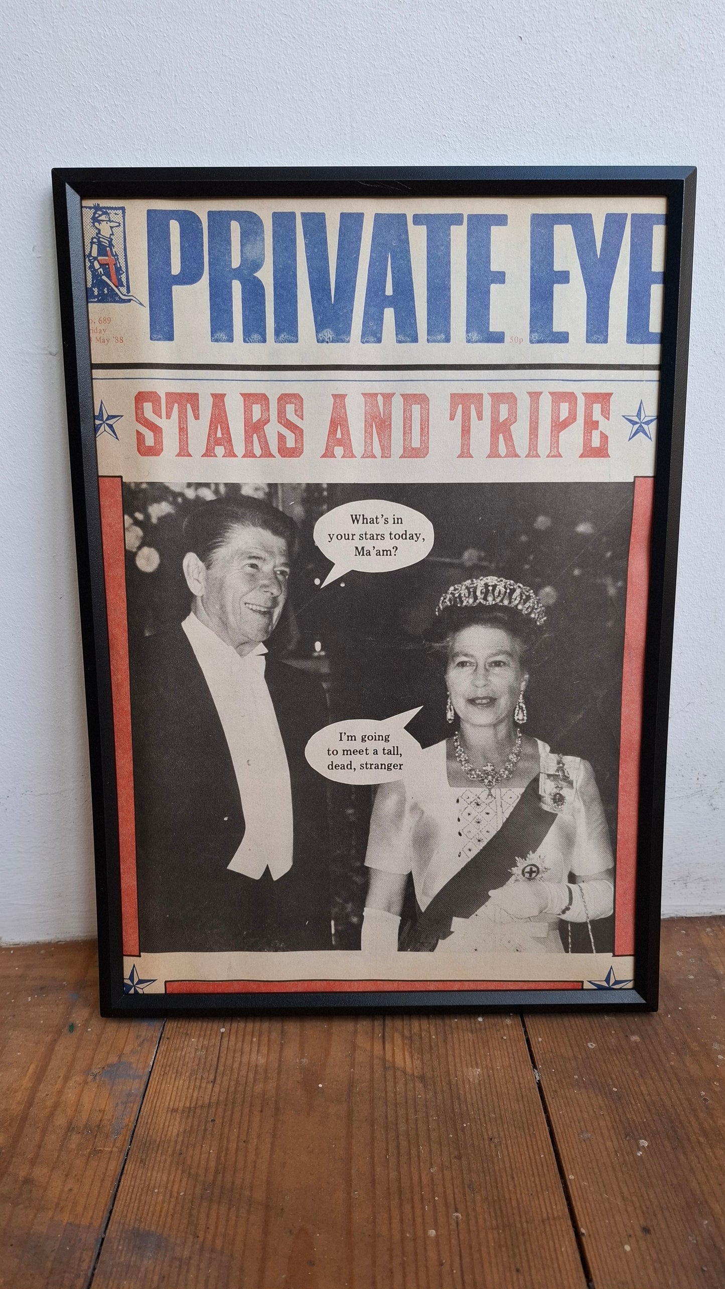 Framed Private Eye Pages