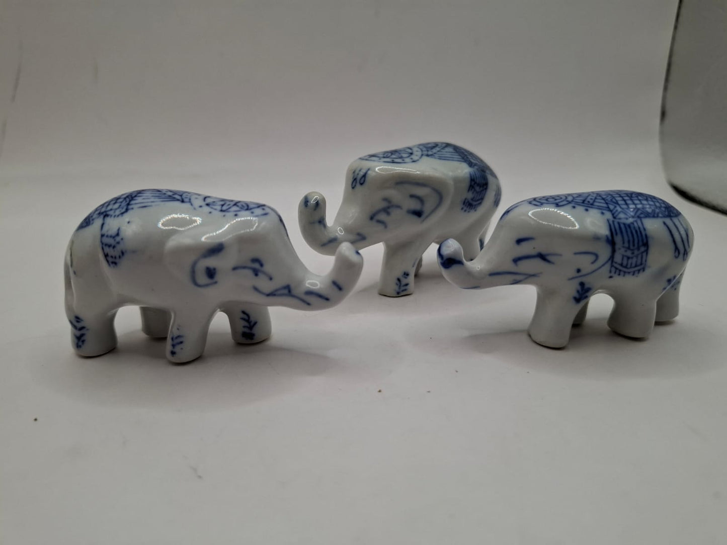 Blue & White Animals