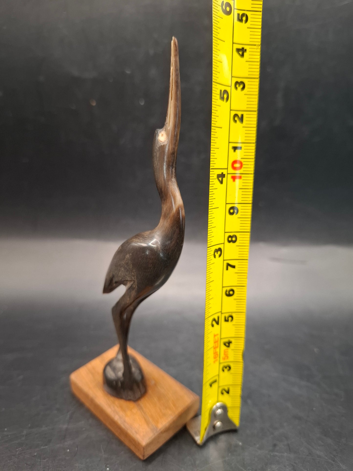 Mounted Bird Horn Carving (UK Only)