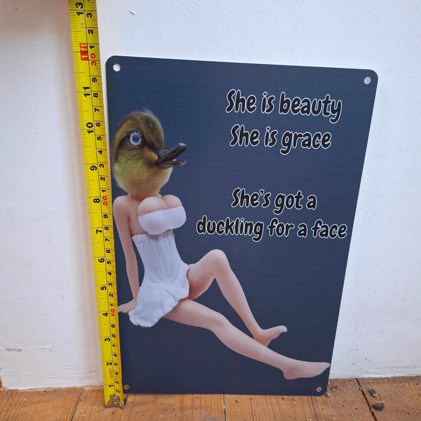 She's Got A Duckling For A Face Wall Sign