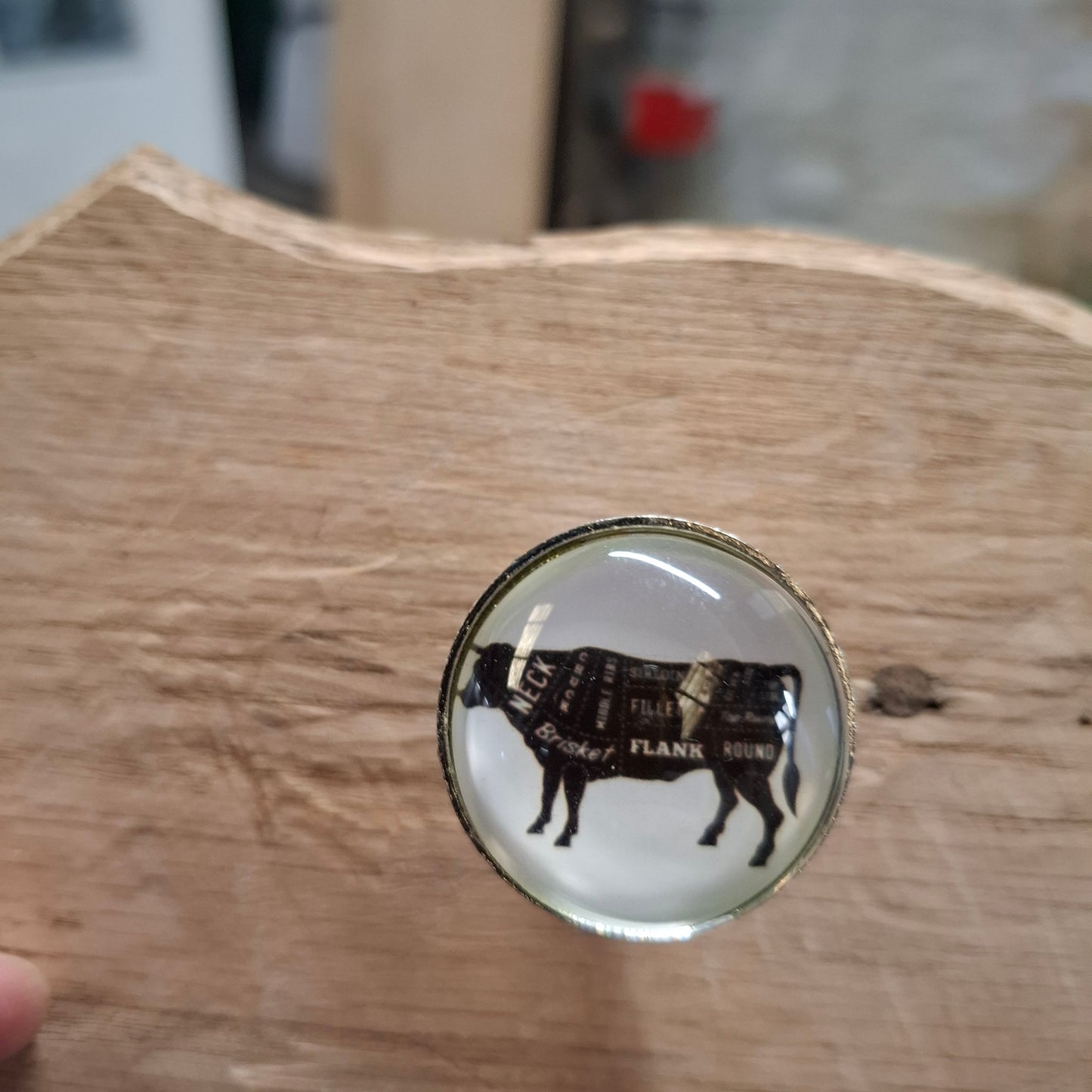 Cow Cuts Door Handle - by "CGB Giftware"