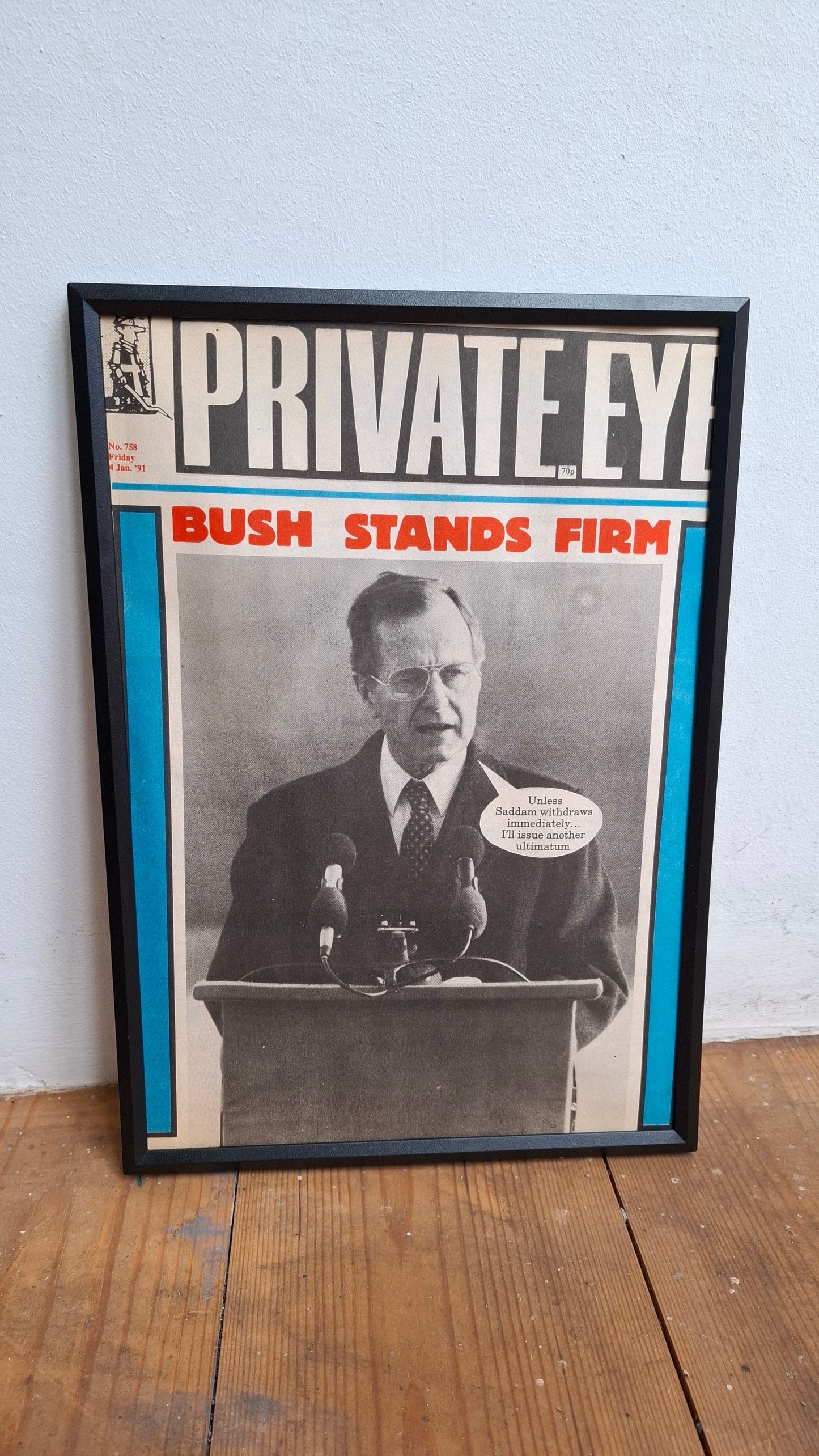 Framed Private Eye Pages