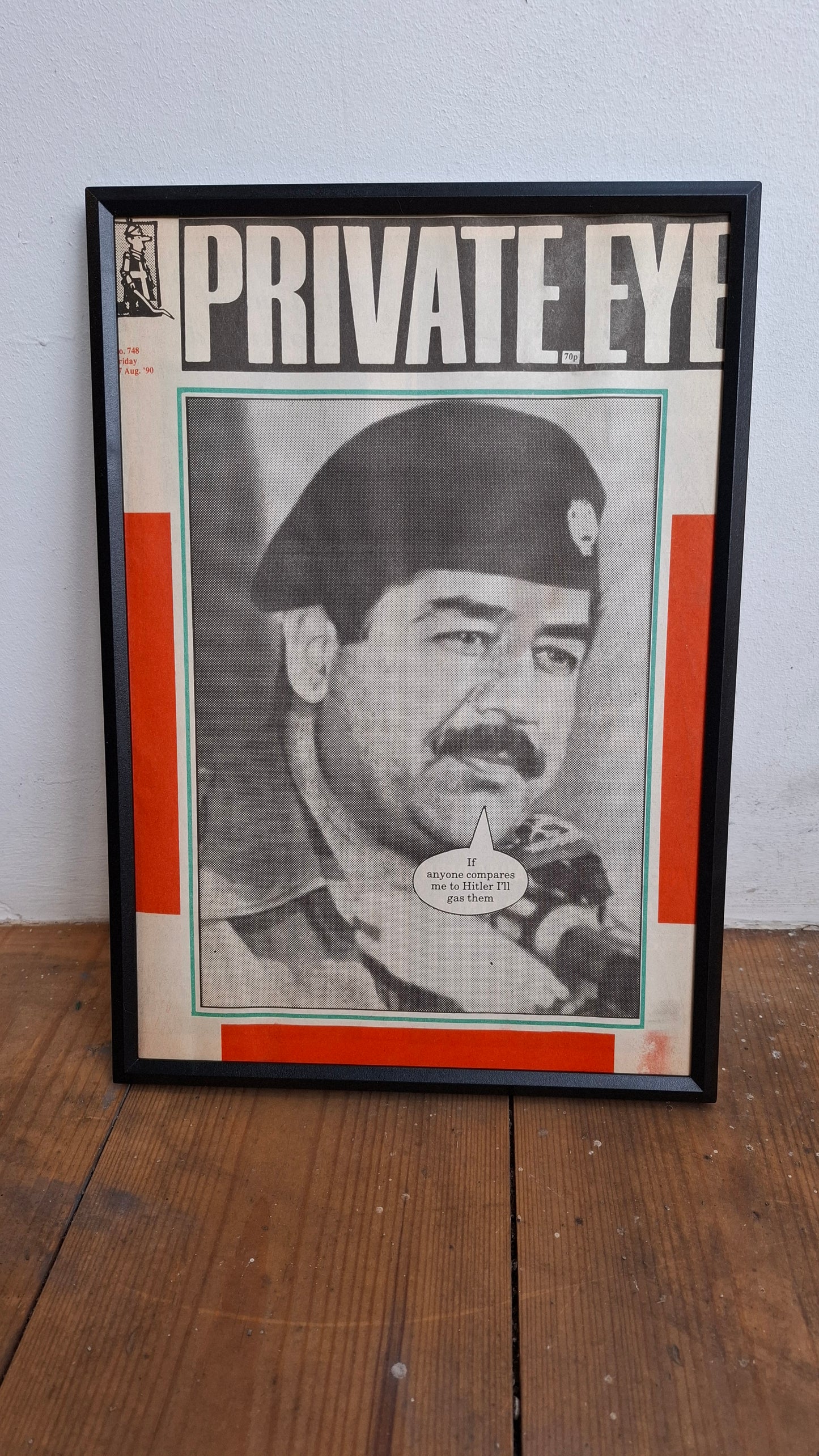 Framed Private Eye Pages