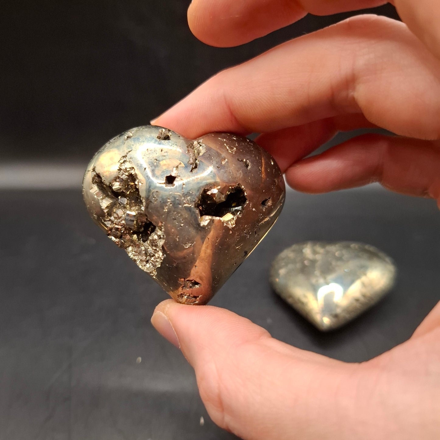 Pyrite Love Heart