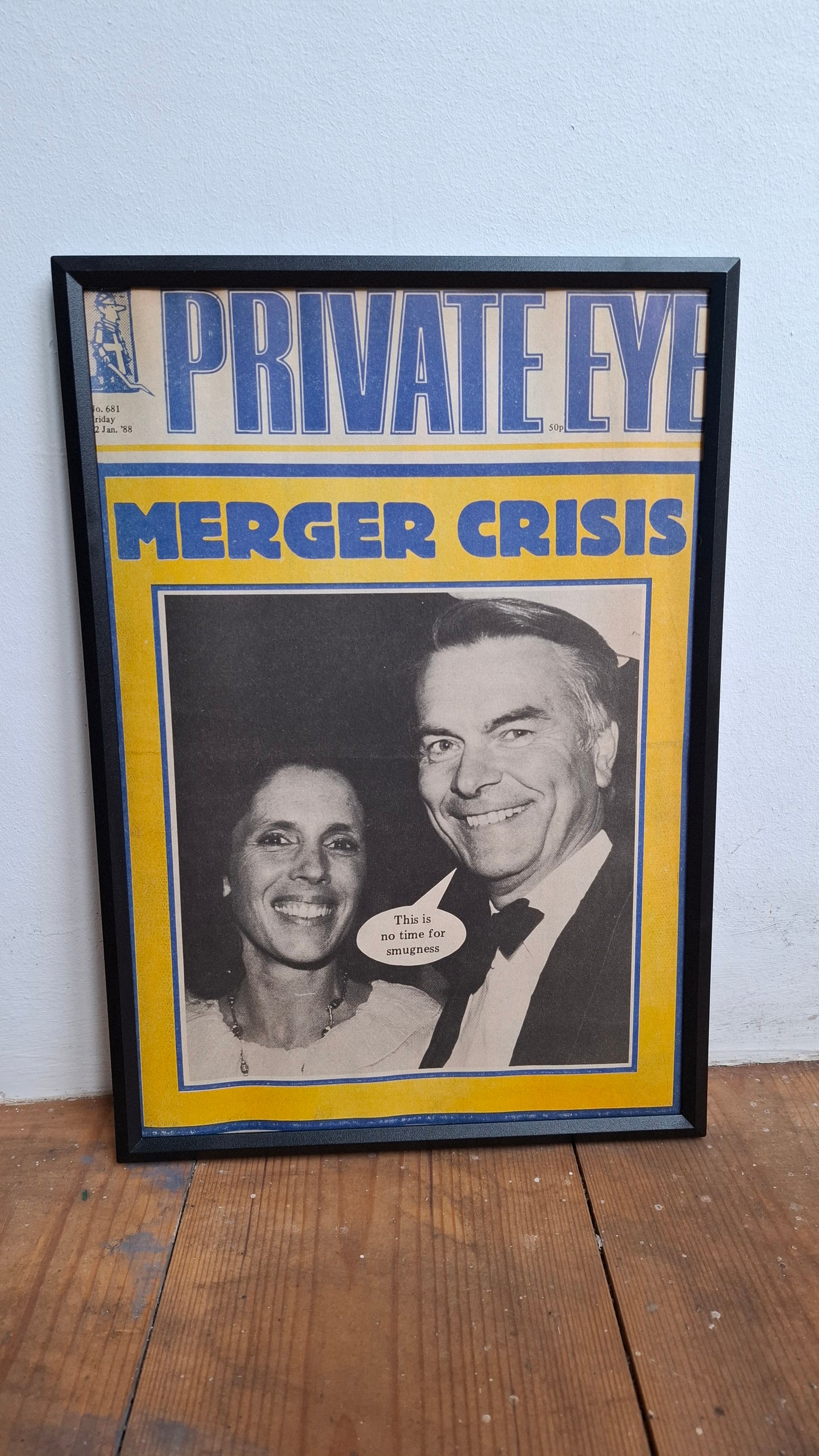Framed Private Eye Pages