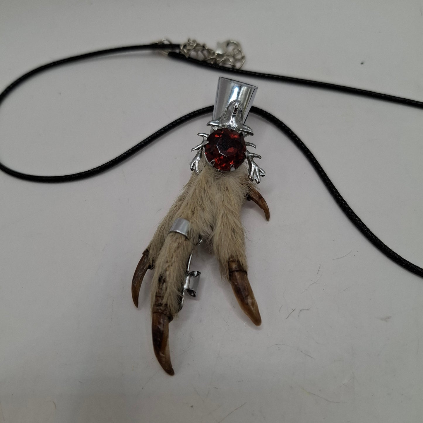 Antique feet necklace