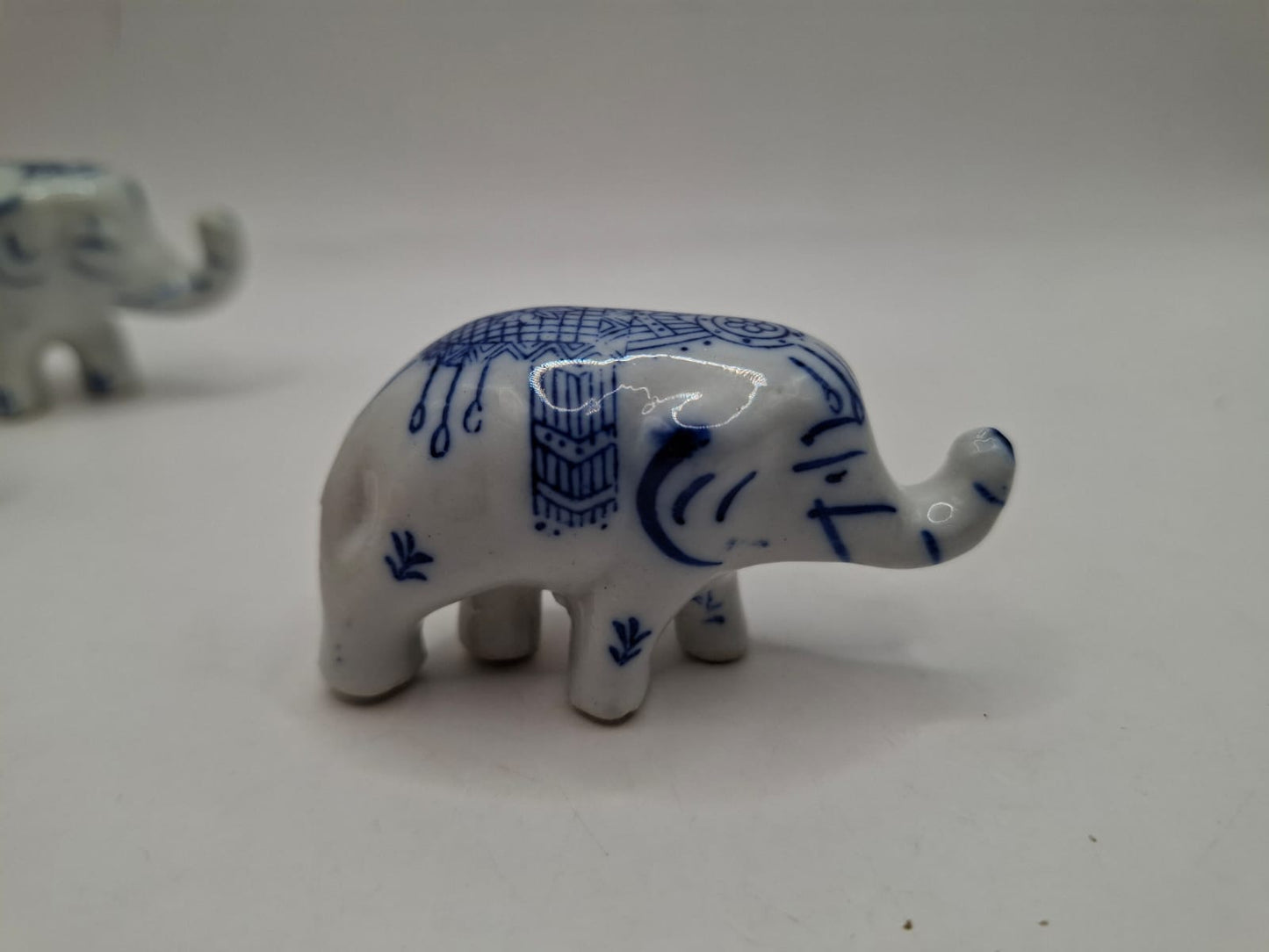 Blue & White Animals