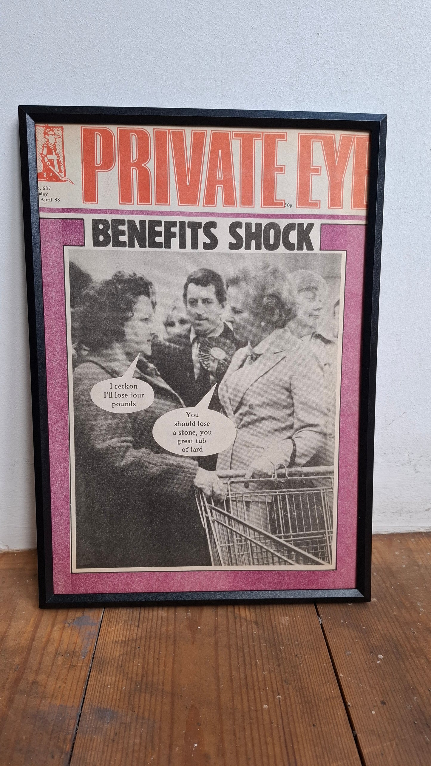 Framed Private Eye Pages