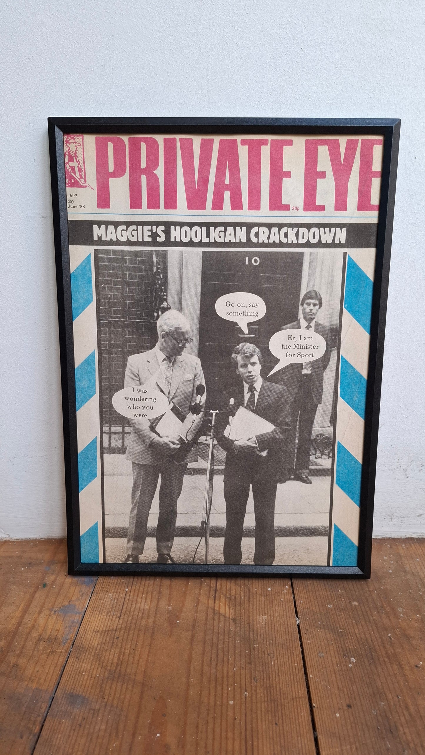Framed Private Eye Pages