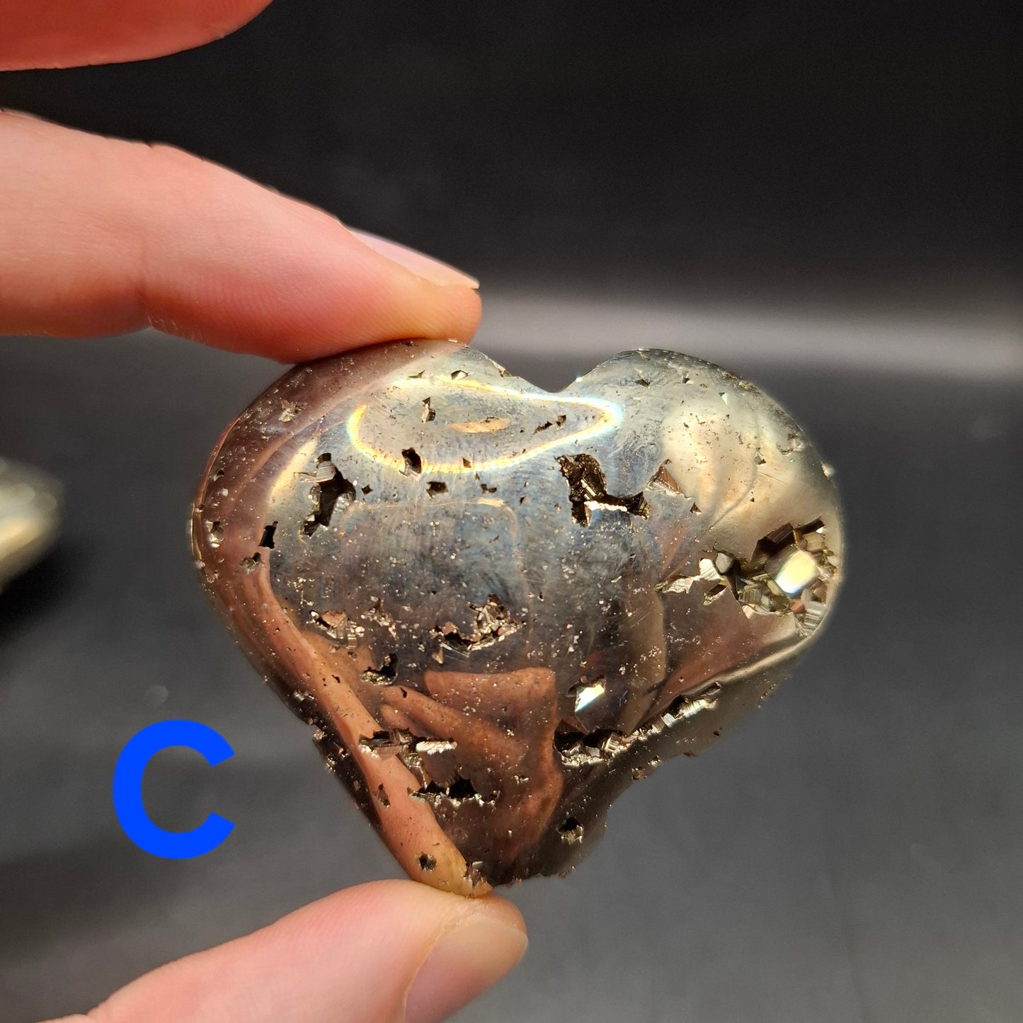 Pyrite Love Heart