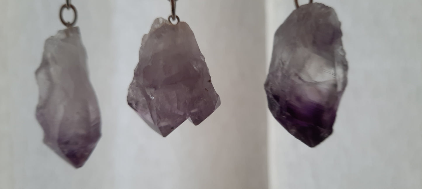 Amythyst Gem Keyring