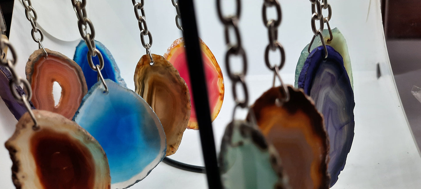 Agate Keyrings