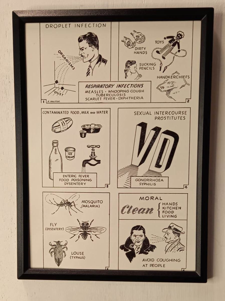 Framed Nursing Diagrams