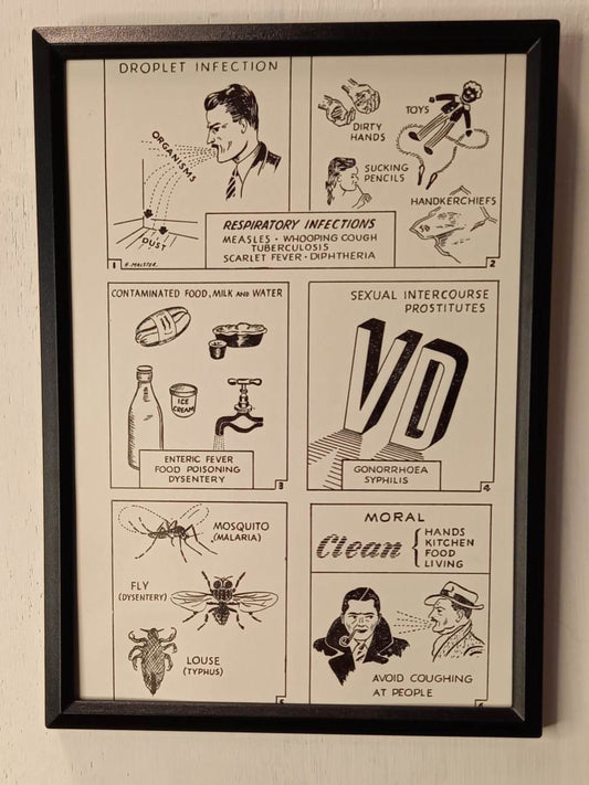 Framed Nursing Diagrams