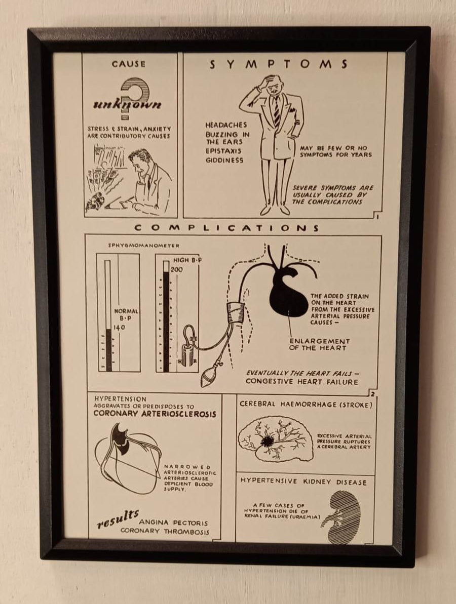 Framed Nursing Diagrams