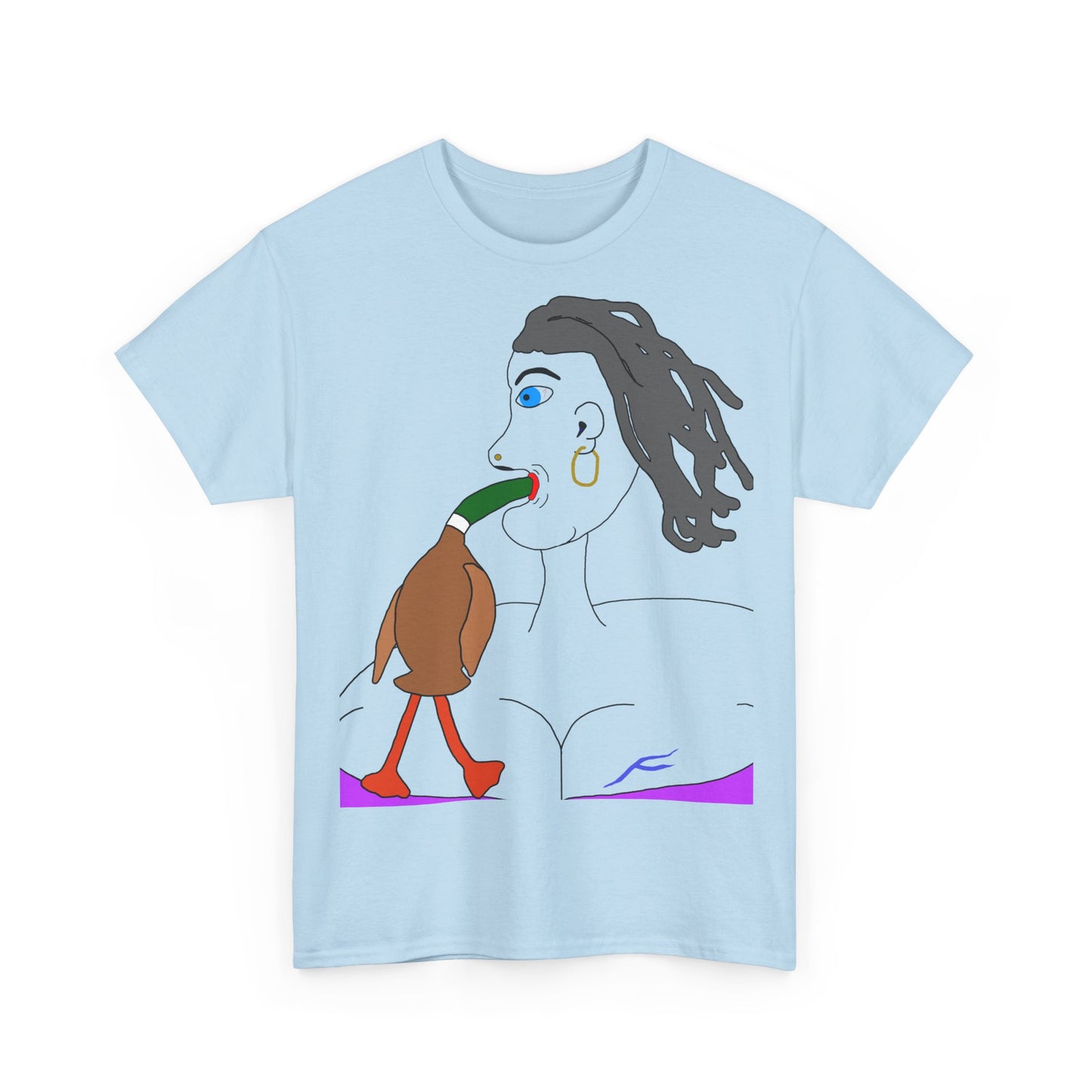 Old Lady Sucking On A Mallard