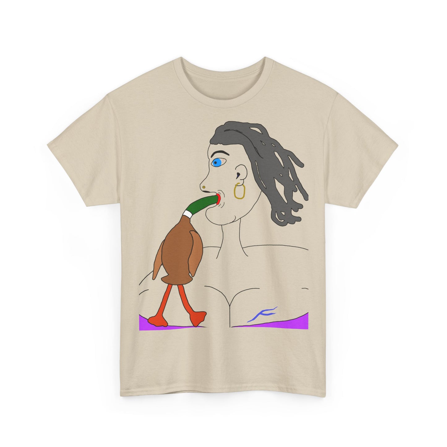 Old Lady Sucking On A Mallard