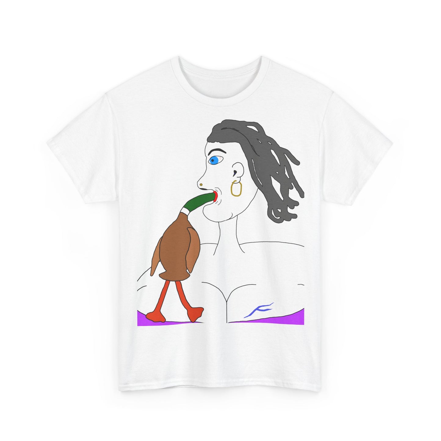 Old Lady Sucking On A Mallard