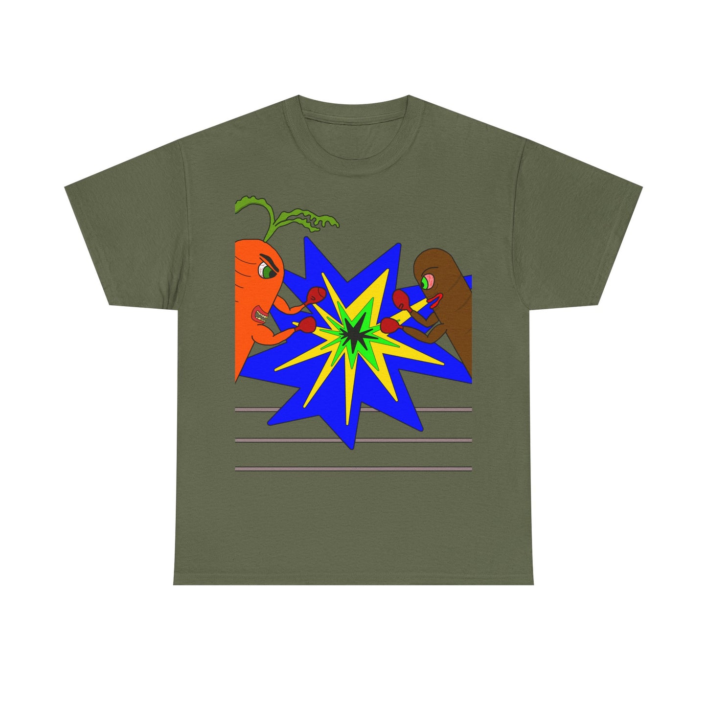 Carrot Vs Sausage Boxing Shirt.