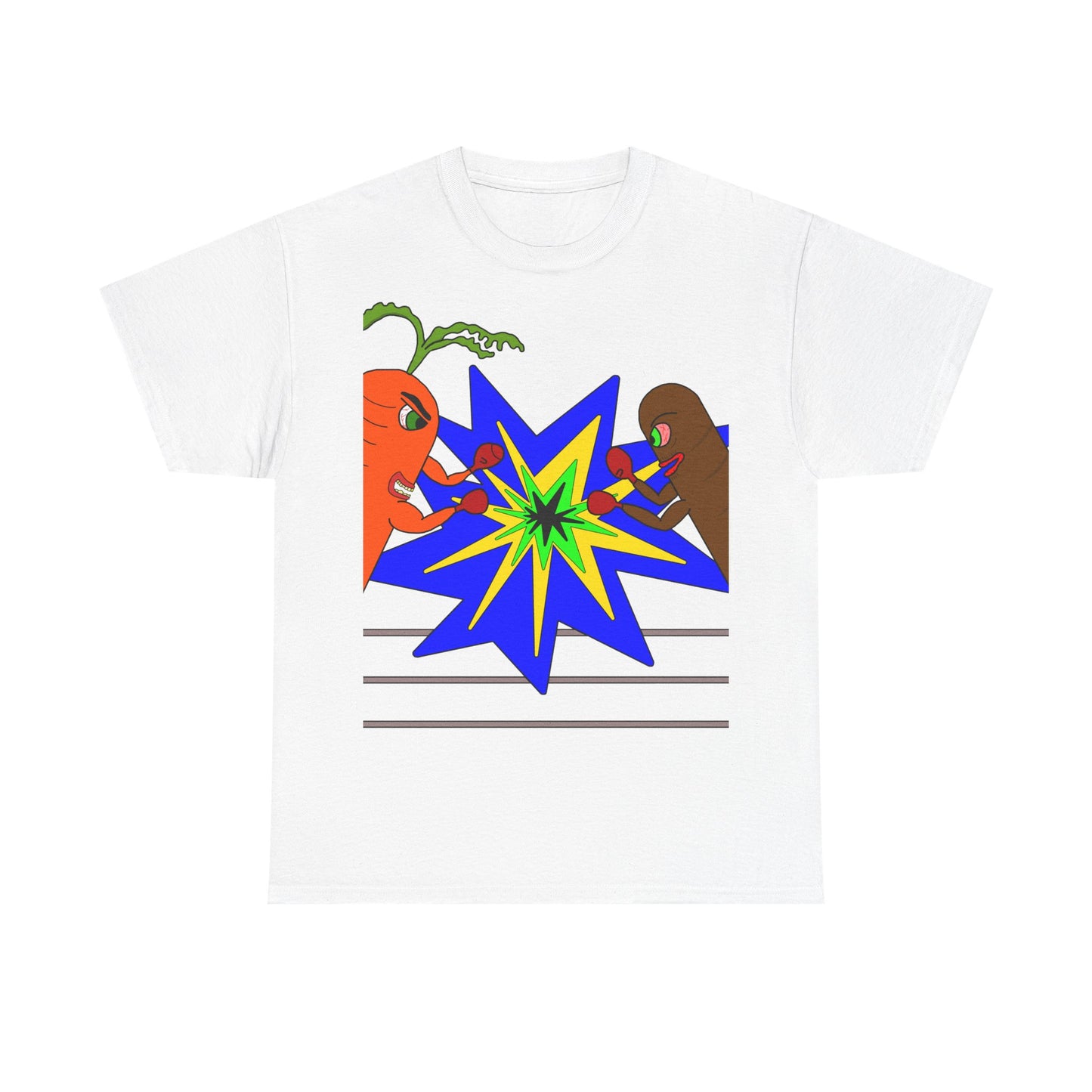 Carrot Vs Sausage Boxing Shirt.