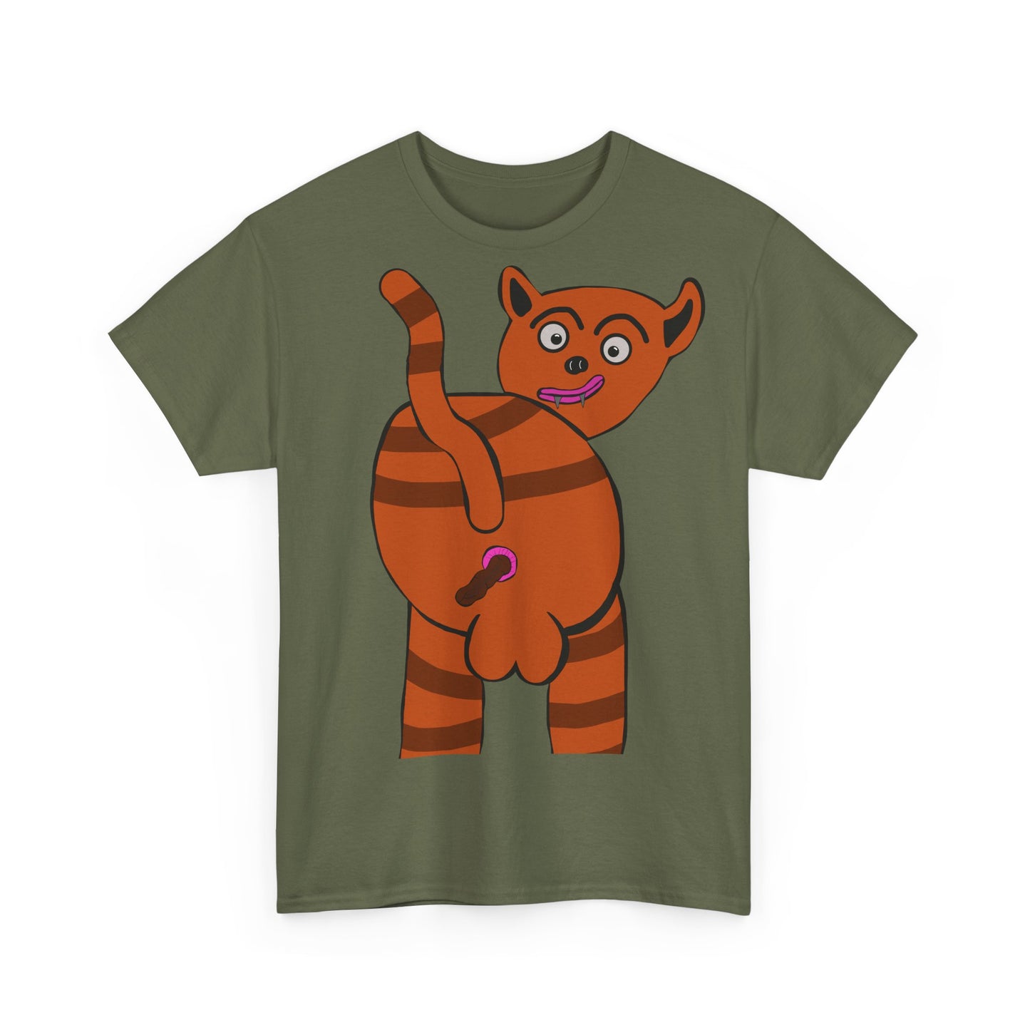 Cat Pushing Out A Turd Shirt