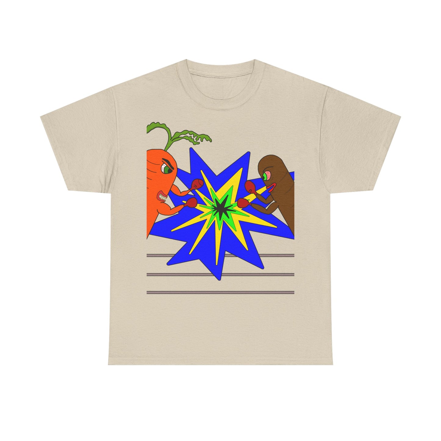 Carrot Vs Sausage Boxing Shirt.