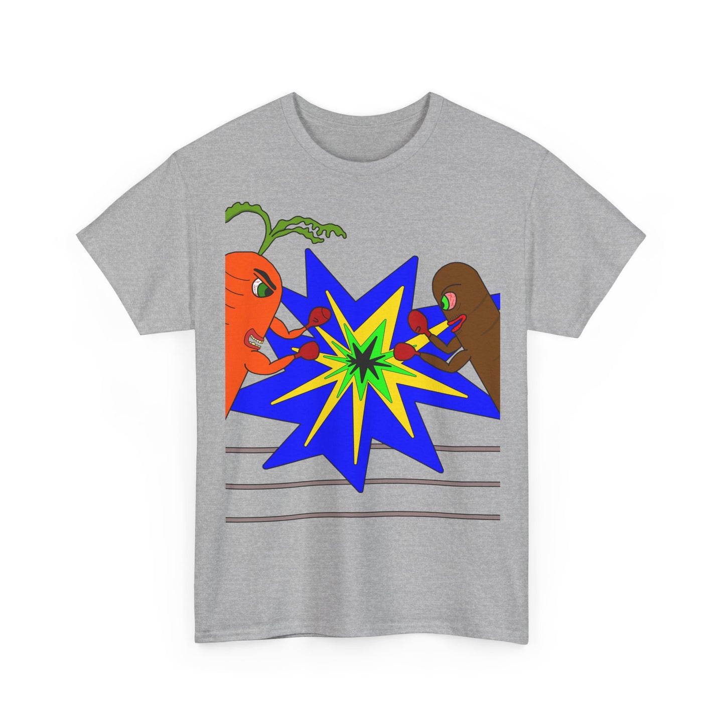 Carrot Vs Sausage Boxing Shirt.
