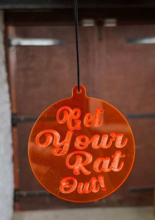Get Your Rat Out Dangly Car Thing
