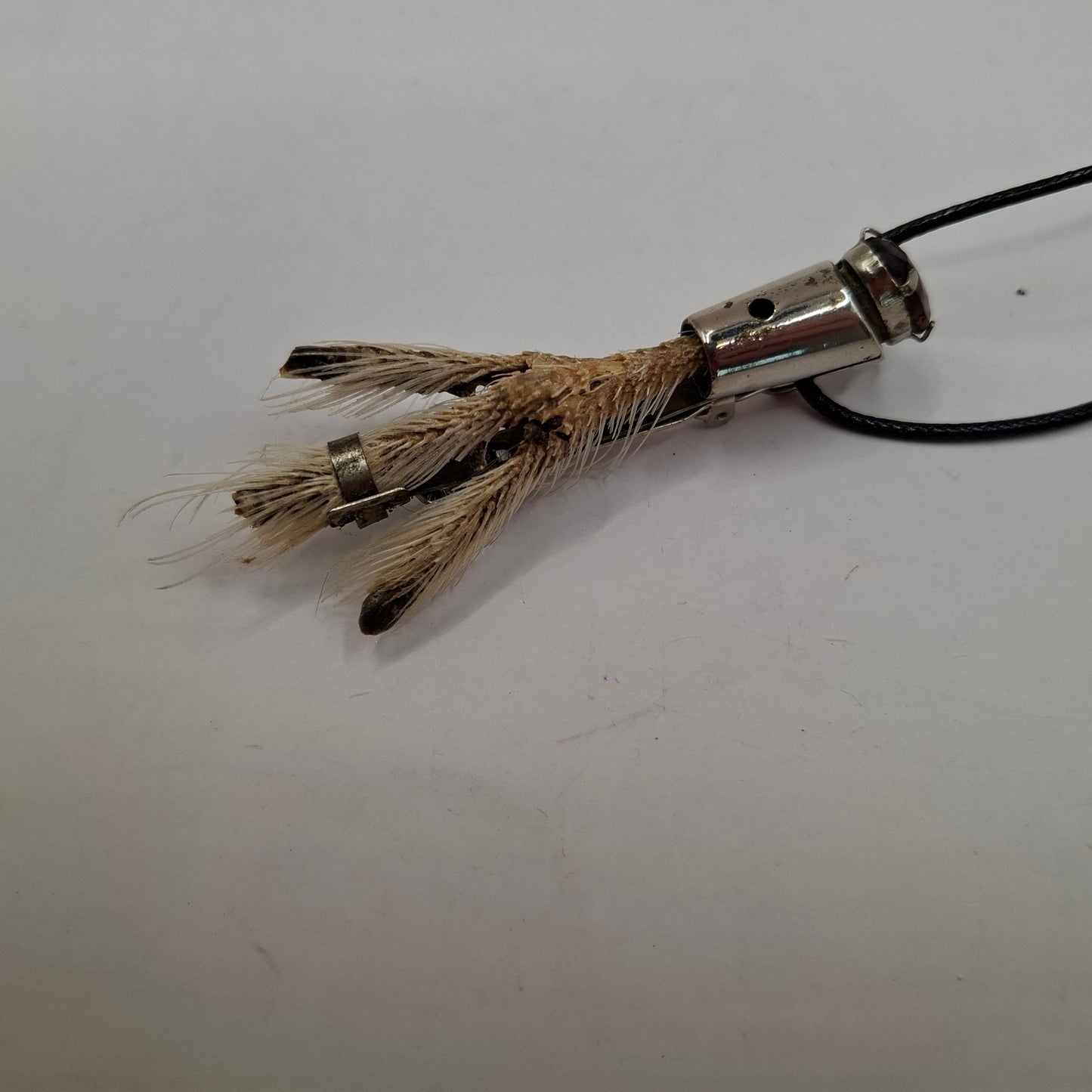 Antique feet necklace