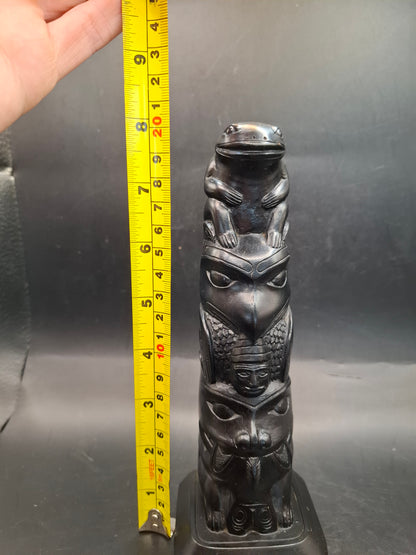 Canadian Frog Topped Totem