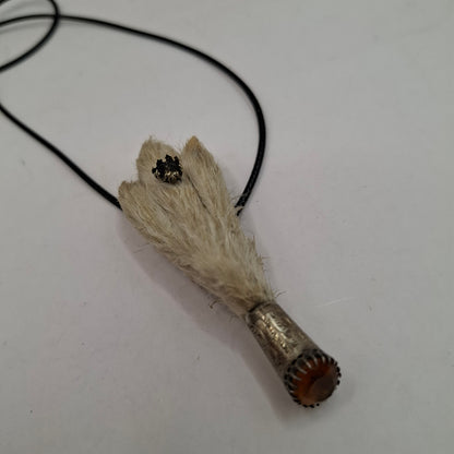 Antique feet necklace