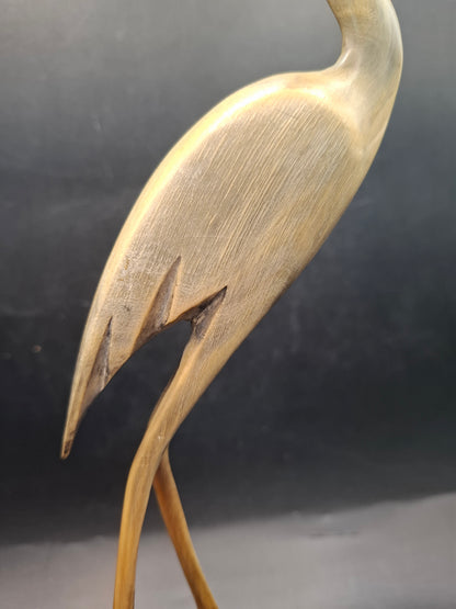 Bigger Mounted Bird Horn Carving (UK Only)