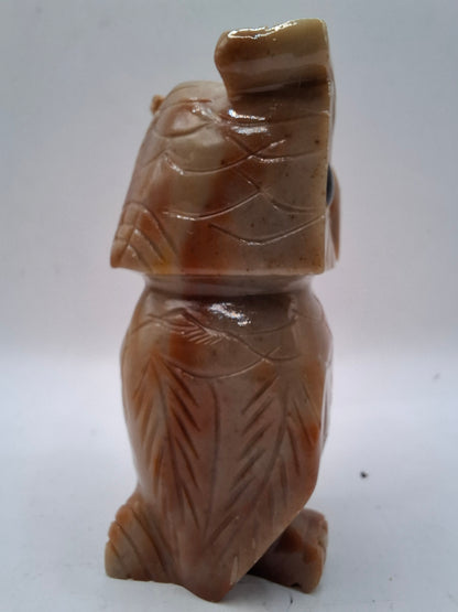 Soapstone Owl Carving