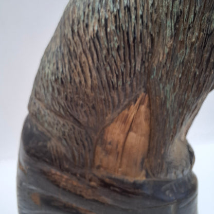 Wolf Horn Carving