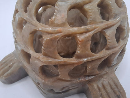 Pregnant Turtle Carving