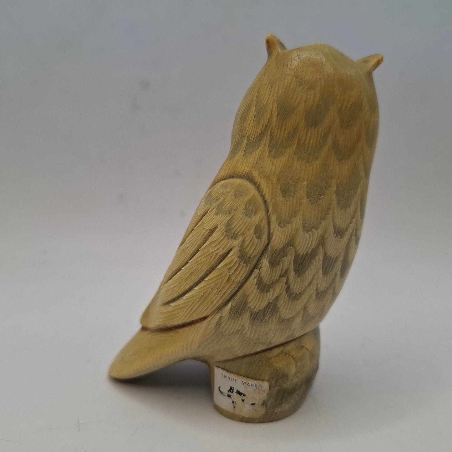 Horn Carving Of An Owl
