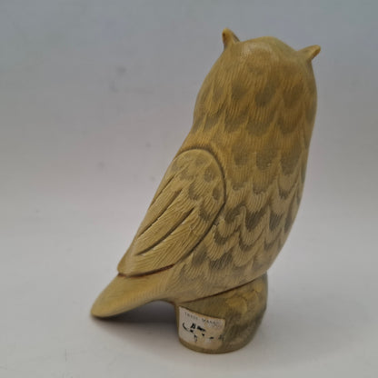 Horn Carving Of An Owl